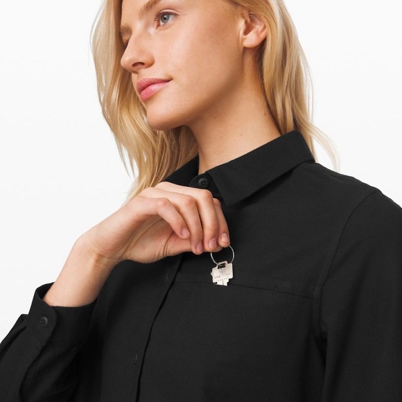 NWT Lululemon Full Day Ahead Shirt Flannel Black - Picture 4 of 9